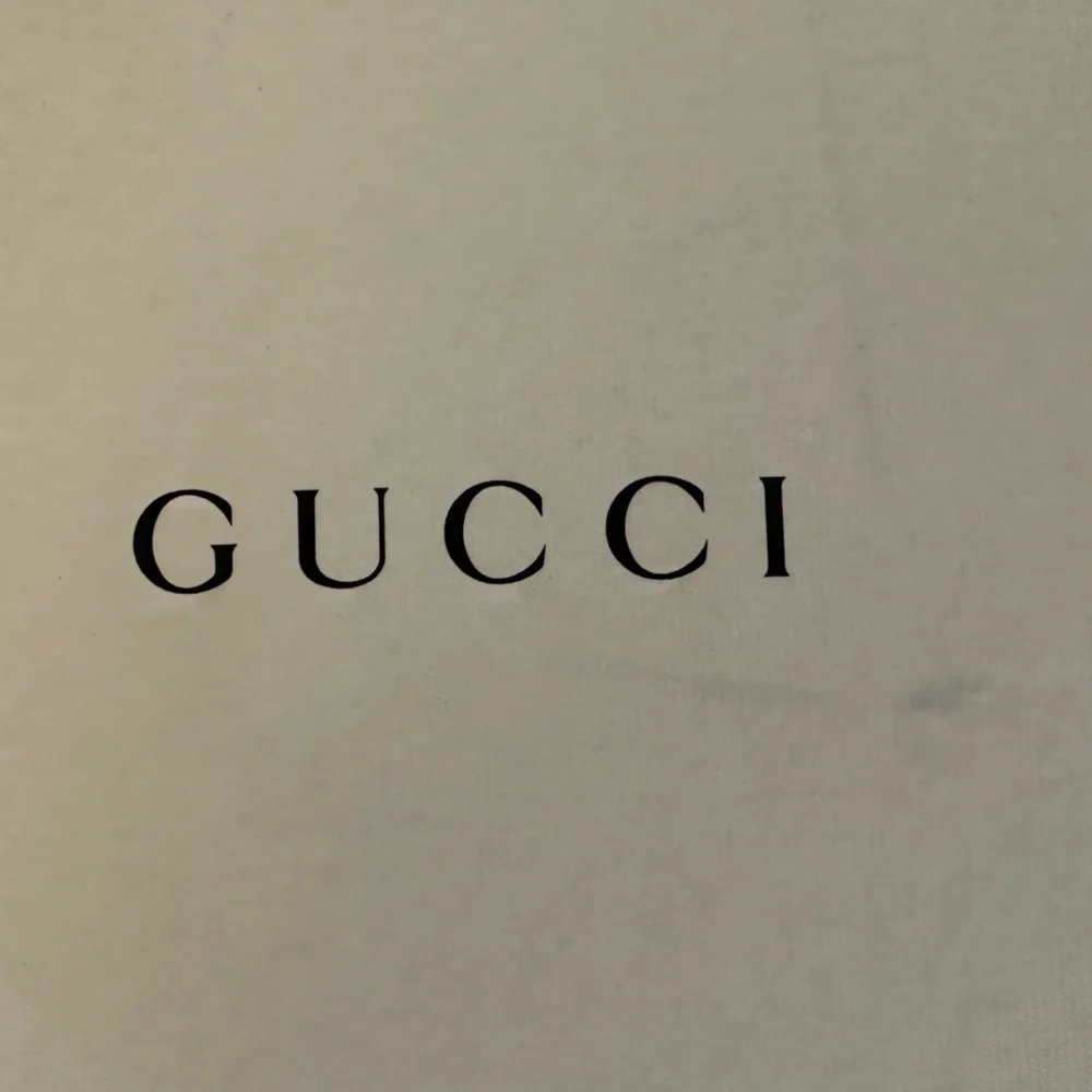 Authentic Gucci Ivory and Black Gift Storage Box